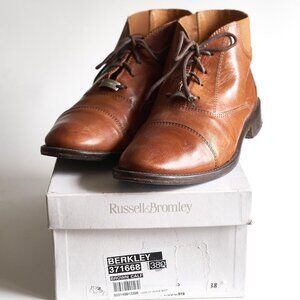 Russell and Bromley Berlkey brown leather calf lace up boot. EU38 / US 7.5